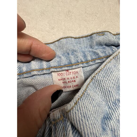 VINTAGE Aeropostale Jeans Women 12 Light Wash High Rise Zip Fly USA Made 90s Y2K - Picture 7 of 11